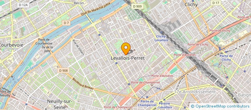 localisation de l'entreprise AMCONSULTING à LEVALLOIS-PERRET