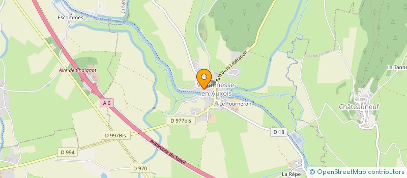 localisation de l'entreprise AMCR  VANDENESSE-EN-AUXOIS