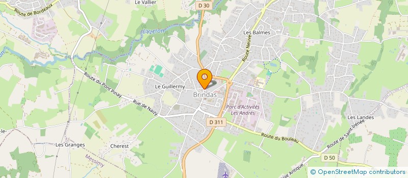 localisation de l'entreprise AMCR  BRINDAS