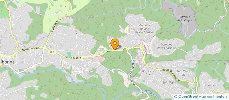 localisation de l'entreprise AMCR IMMO  VALBONNE