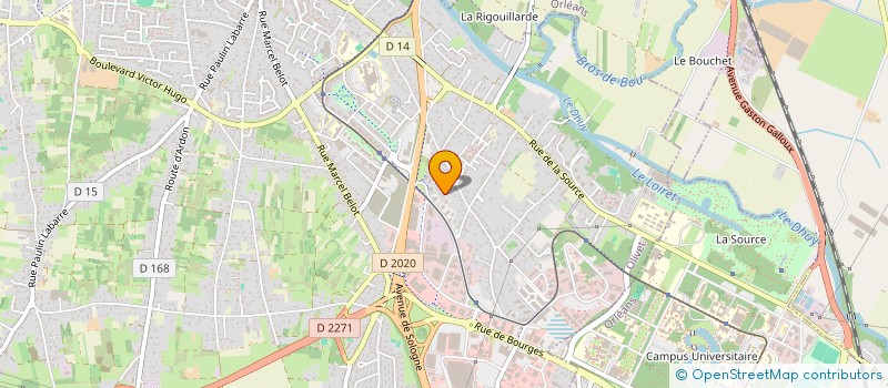 localisation de l'entreprise AMCT EXPRESS à OLIVET