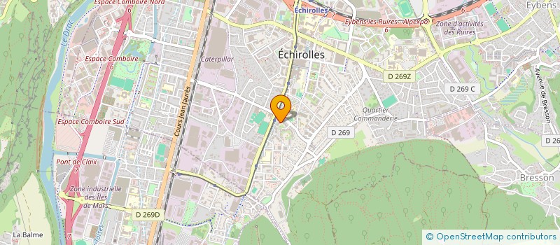 localisation de l'entreprise AMCV  ECHIROLLES