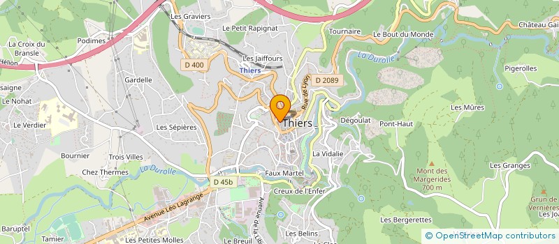 localisation de l'entreprise AMCV ASSO MUNICIP CENT VACANCE à THIERS