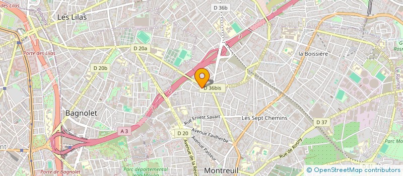 localisation de l'entreprise AMD à MONTREUIL