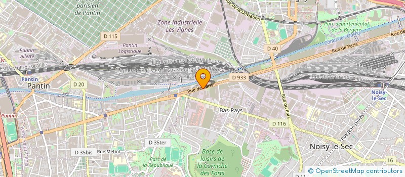 localisation de l'entreprise AMD à ROMAINVILLE