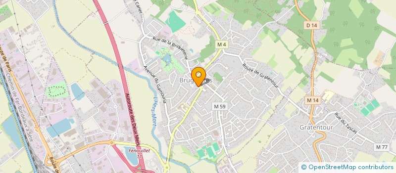 localisation de l'entreprise AMD  BRUGUIERES