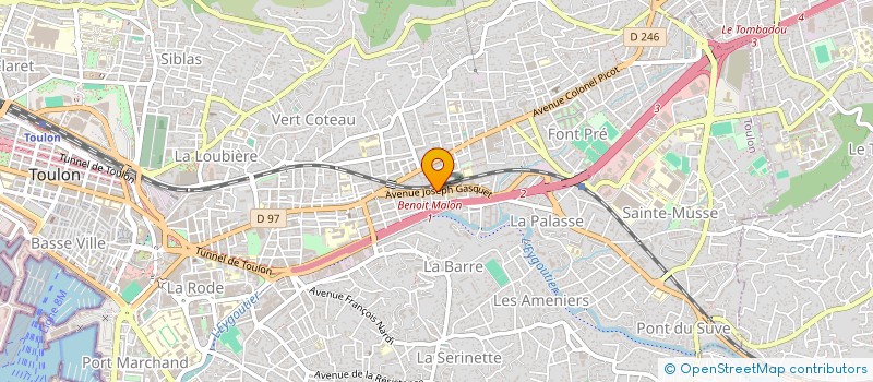 localisation de l'entreprise AMD à TOULON