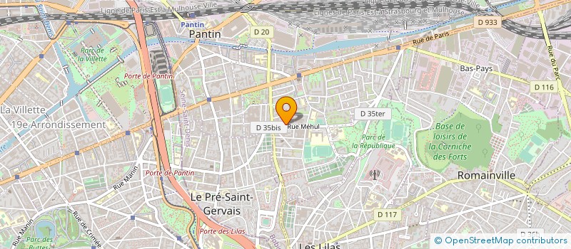 localisation de l'entreprise AMD à PANTIN
