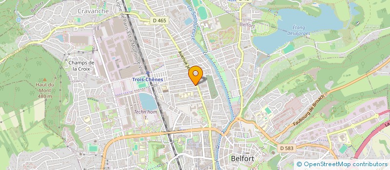 localisation de l'entreprise AMD à BELFORT