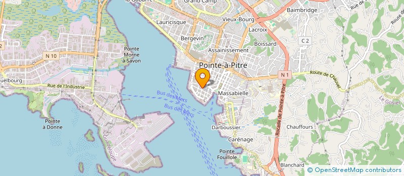 localisation de l'entreprise AMD  POINTE A PITRE