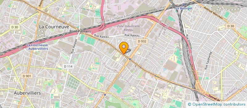 localisation de l'entreprise AMD à AUBERVILLIERS