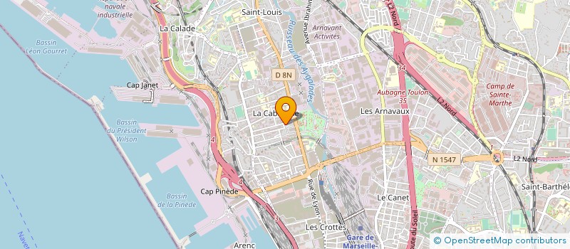 localisation de l'entreprise AMD ATELIER DU MARKETING DIRECT  MARSEILLE