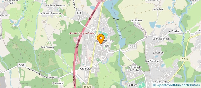 localisation de l'entreprise AMD AUTO à LIMOGES