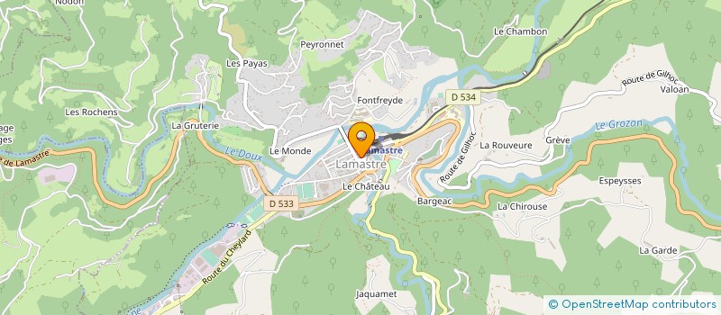 localisation de l'entreprise AMD AUTOS à LAMASTRE