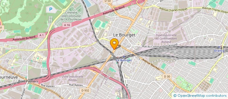 localisation de l'entreprise AMD BAT à LE BOURGET