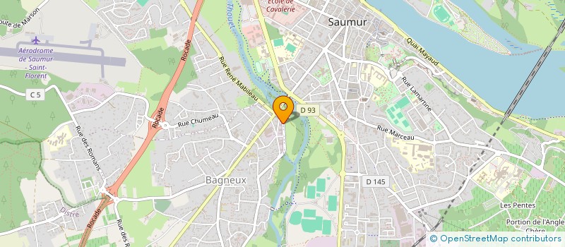 localisation de l'entreprise AMD CHAUFFAGE à SAUMUR