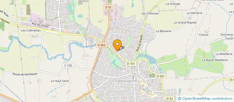 localisation de l'entreprise AMD COFFRAGE  PIRE-CHANCE