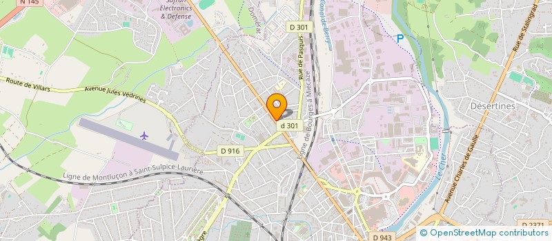 localisation de l'entreprise AMD CONCEPT à MONTLUCON