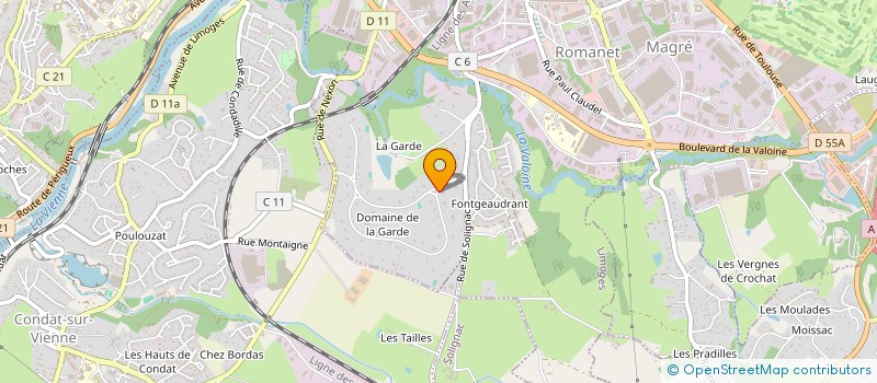 localisation de l'entreprise AMD GROUP à LIMOGES