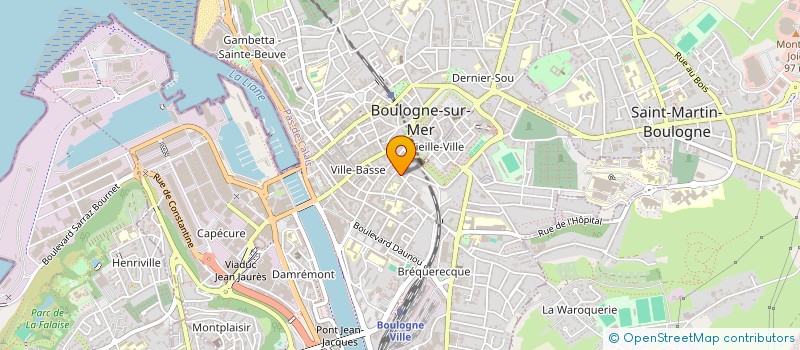 localisation de l'entreprise AMD IMMOVE  BOULOGNE-SUR-MER