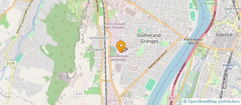 localisation de l'entreprise AMD INVEST  GUILHERAND-GRANGES