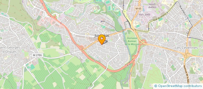 localisation de l'entreprise AMD INVEST  JUVIGNAC