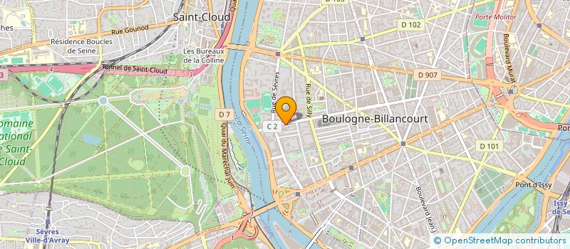 localisation de l'entreprise AMD LOGISTICS à BOULOGNE-BILLANCOURT