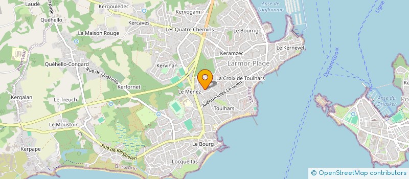 localisation de l'entreprise AMD NATURA  LARMOR-PLAGE