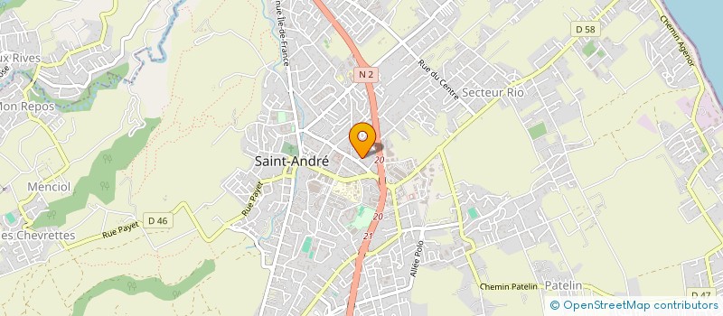 localisation de l'entreprise AMD PUB REUNION à SAINT-ANDRE