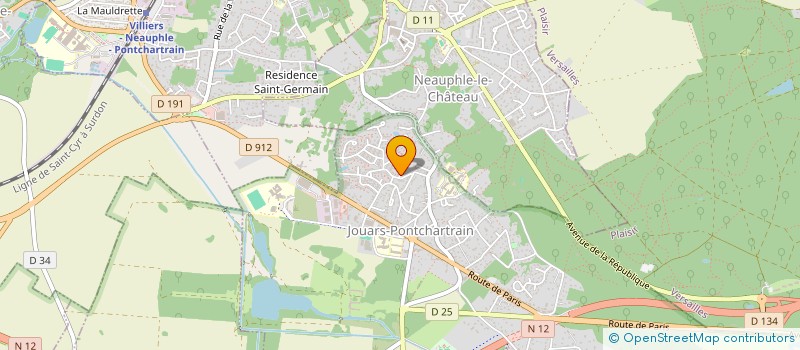 localisation de l'entreprise AMD RENOVATION  JOUARS-PONTCHARTRAIN