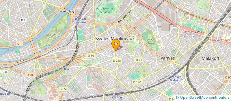 localisation de l'entreprise AMD SERVICE à ISSY-LES-MOULINEAUX