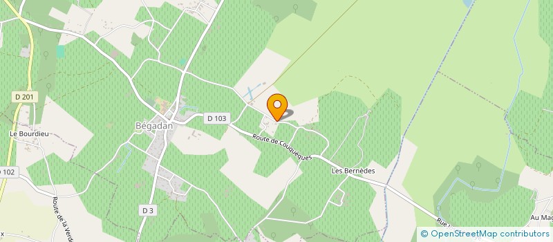 localisation de l'entreprise AMD SPORT (ANTOINE & MARC DELAVEYNE SPORT).  BEGADAN