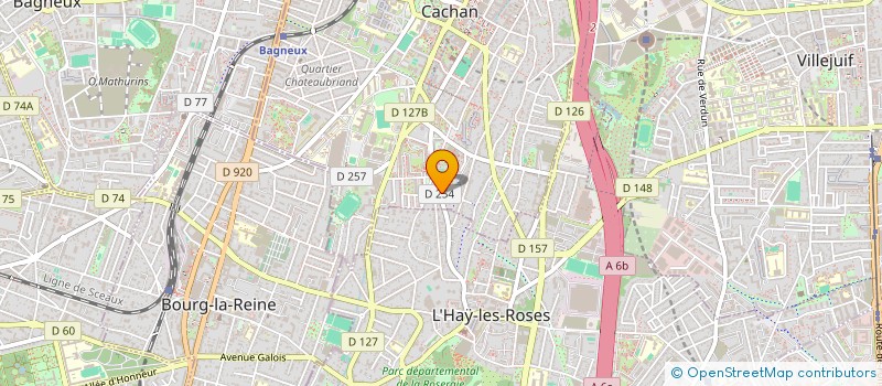 localisation de l'entreprise AMD13  CACHAN