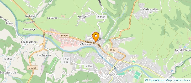 localisation de l'entreprise AMD2C  ESPALION