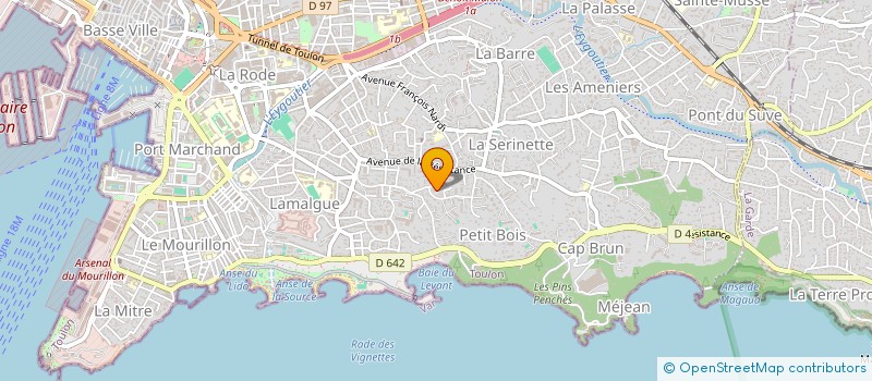 localisation de l'entreprise AMDB  TOULON