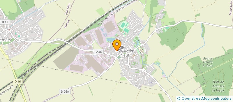 localisation de l'entreprise AMDB INDUSTRIE à MOUSSY-LE-NEUF