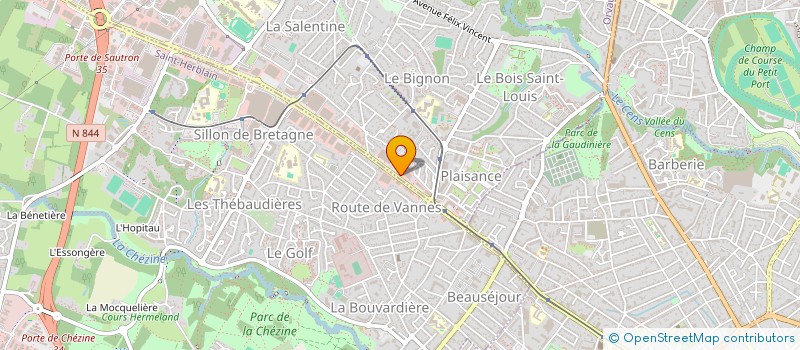 localisation de l'entreprise AMDB OUEST à ORVAULT