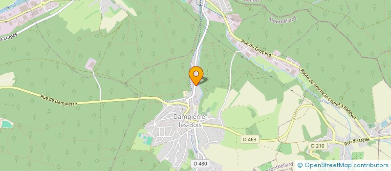 localisation de l'entreprise AMDC  DAMPIERRE-LES-BOIS