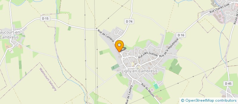 localisation de l'entreprise AMDF  LIGNY-EN-CAMBRESIS