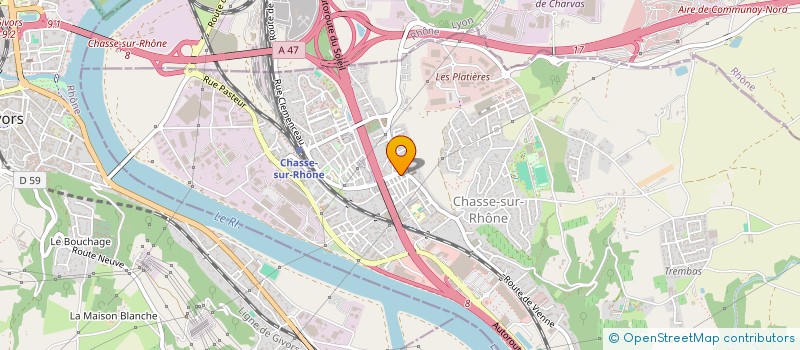 localisation de l'entreprise AMDG  CHASSE-SUR-RHONE