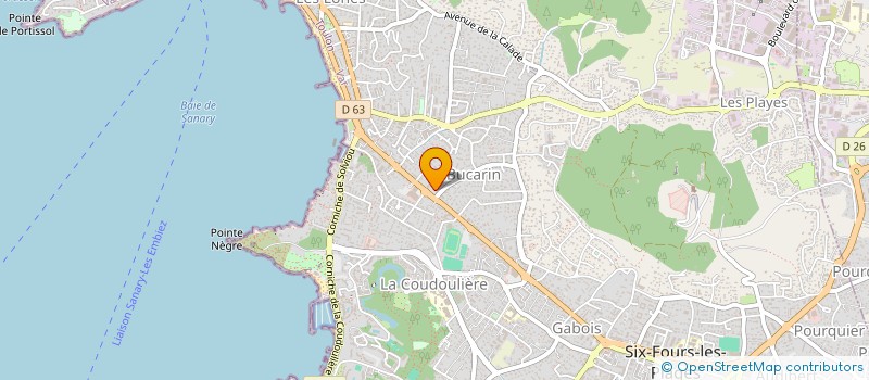 localisation de l'entreprise AMDG à SIX-FOURS-LES-PLAGES