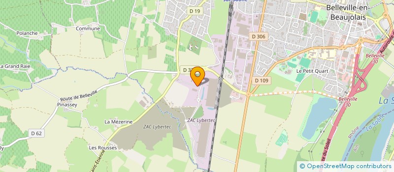 localisation de l'entreprise AMDI - APPLICATIONS MECANIQUES ET DEVELOPPEMENT INFORMATIQUE à BELLEVILLE-EN-BEAUJOLAIS