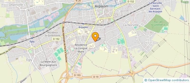 localisation de l'entreprise AMDINE TAXI à ARPAJON