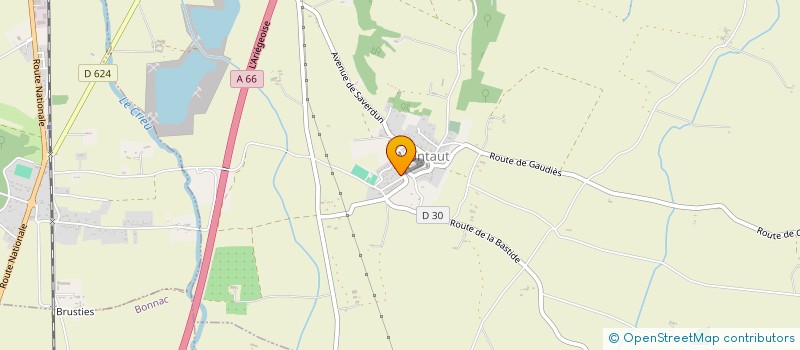 localisation de l'entreprise AMDJ à MONTAUT