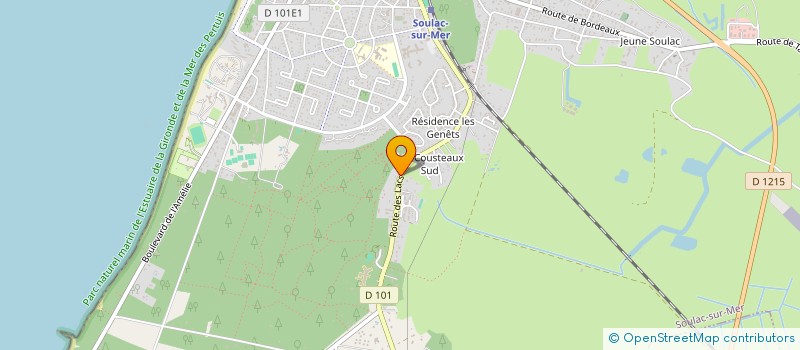 localisation de l'entreprise AMDL  SOULAC-SUR-MER
