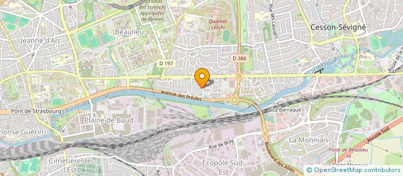 localisation de l'entreprise AMDL  CESSON-SEVIGNE