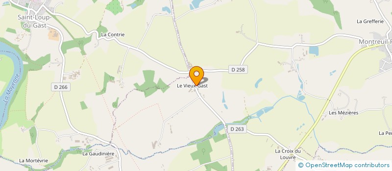 localisation de l'entreprise AME  MONTREUIL-POULAY