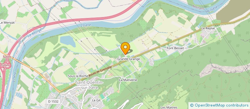 localisation de l'entreprise AME  SAINT-QUENTIN-SUR-ISERE