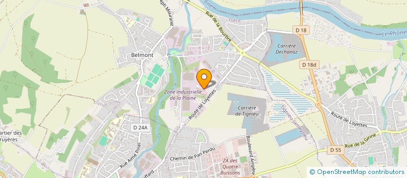 localisation de l'entreprise AME  CHAVANOZ