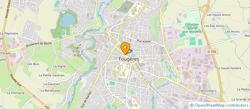 localisation de l'entreprise AME  FOUGERES
